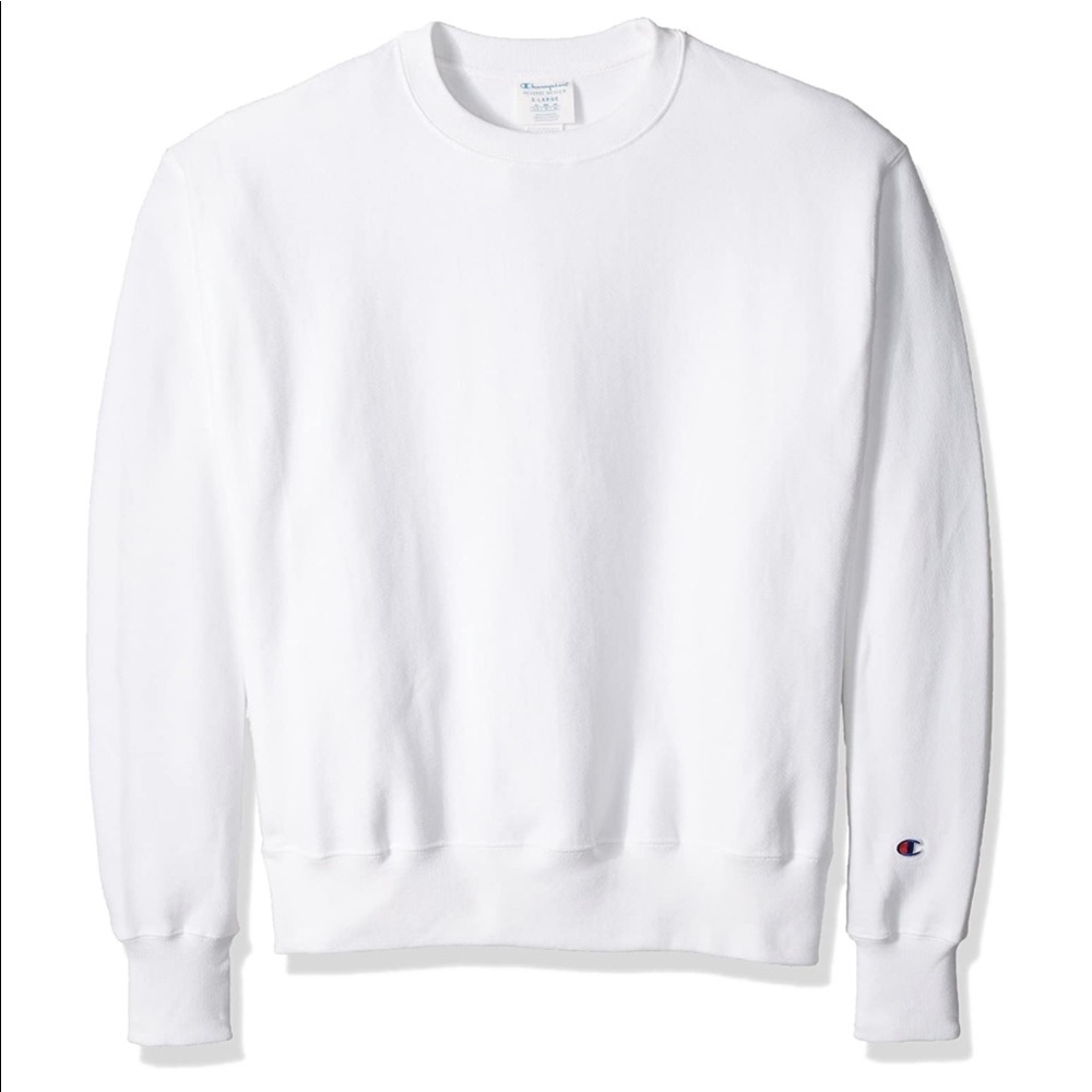 CHAMPION WHITE CREW NECK